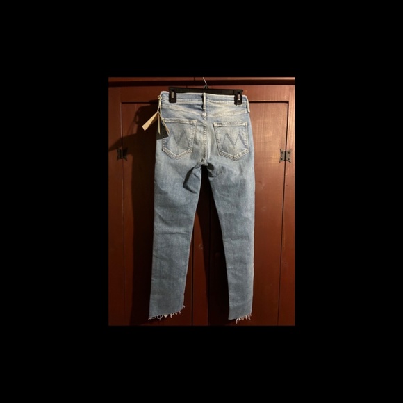 Mother The Midrise Dazzler Ankle Fray Jeans Riding the Cliffside Size 27 NWT - Picture 9 of 16